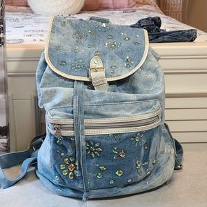 justice denim backpack